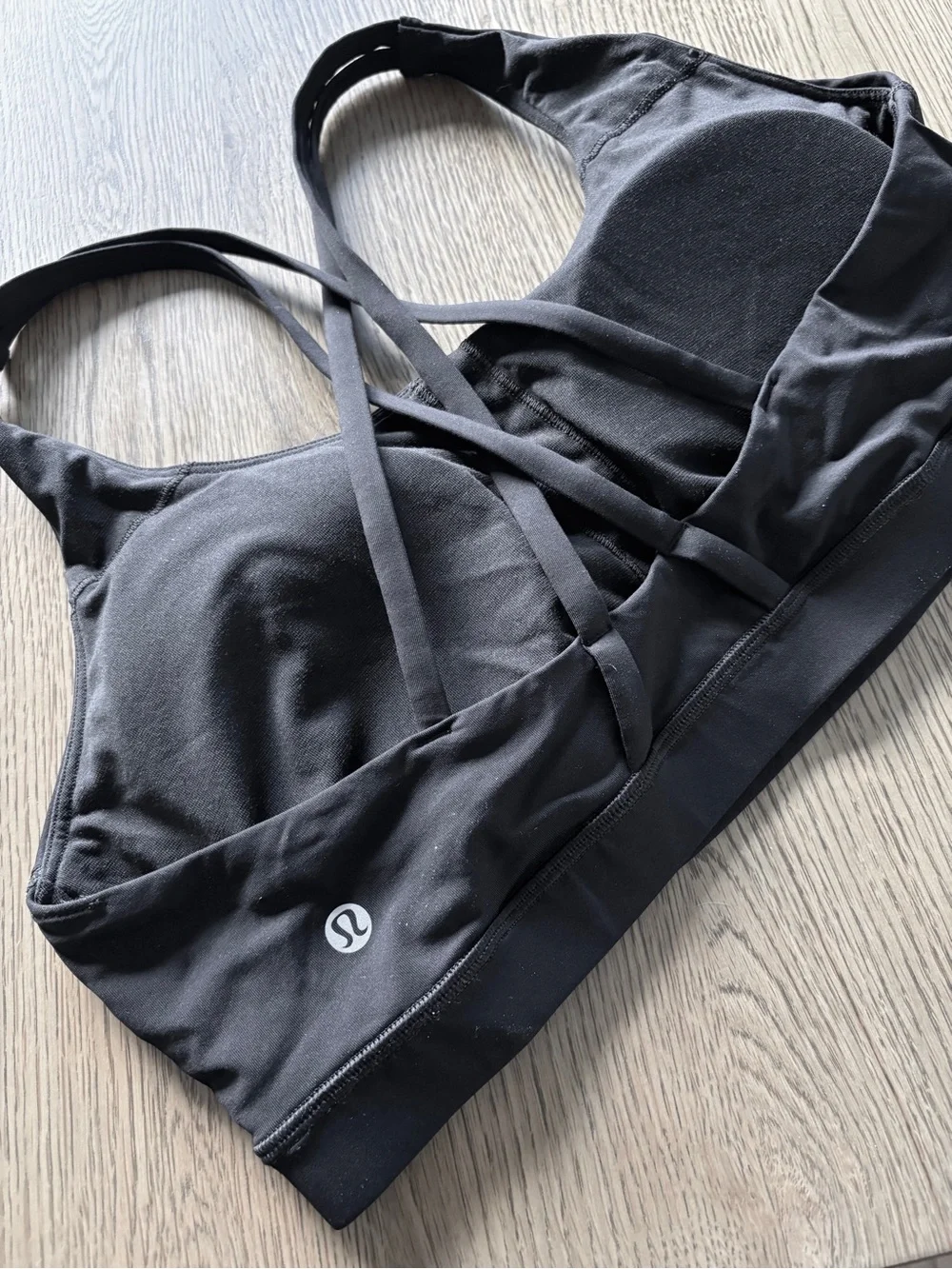lululemon athletica Black Cross-Back Sports Bra - Picture 1 of 5
